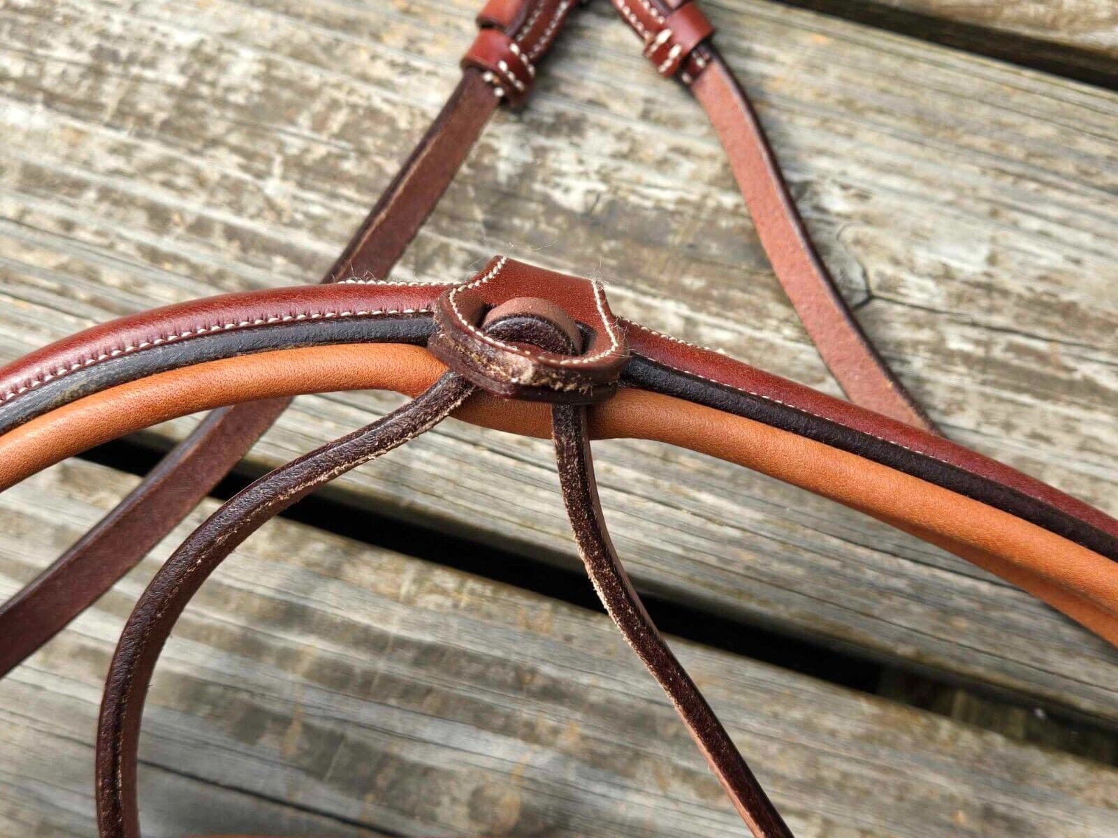 CWD Fancy Stitch Padded Monocrown Crank Caveson Noseband - Size 3 (Full) - NWOT! 4