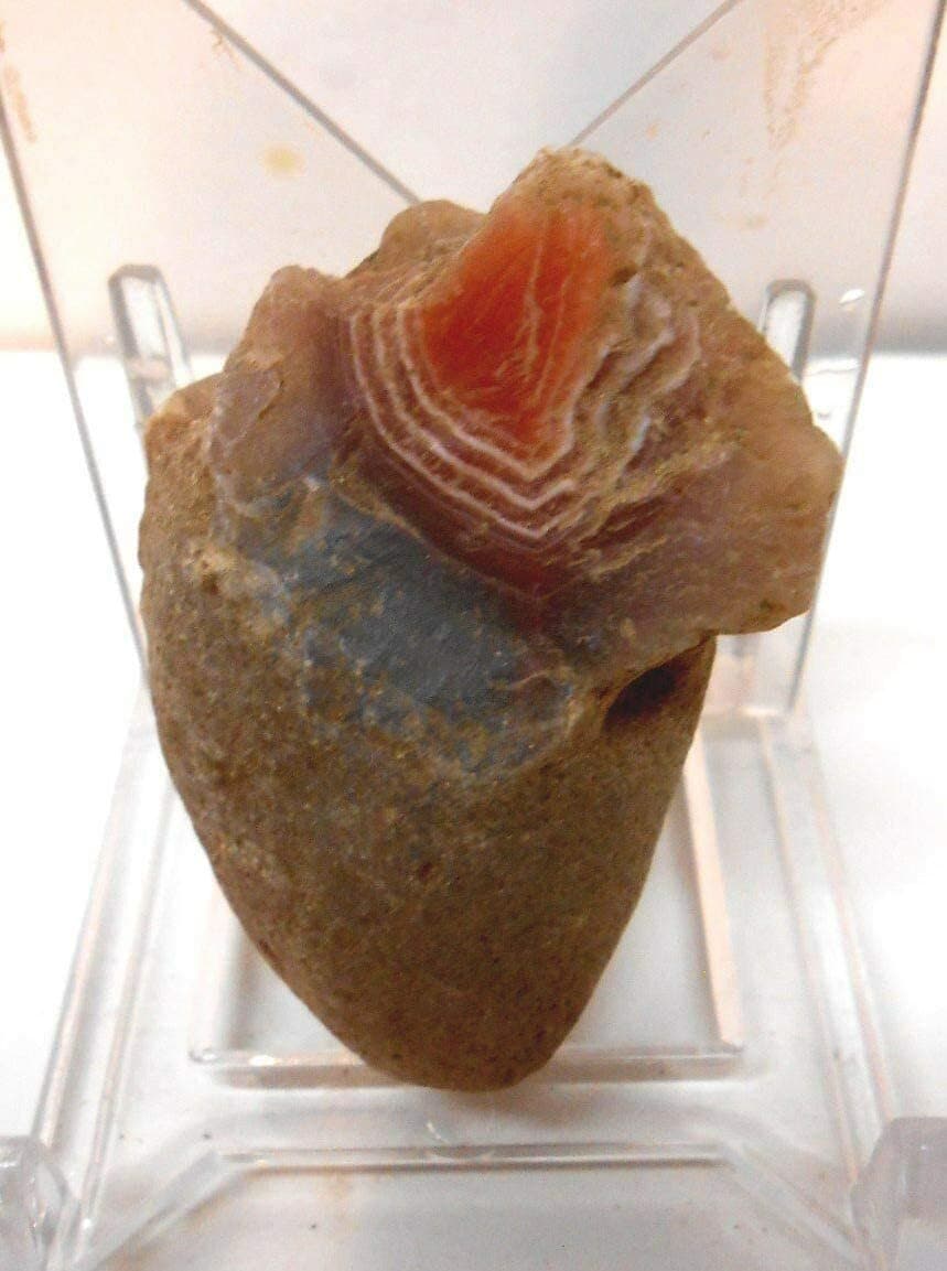 Rock Tumbler Gem Refill Kit - Swali Rose Agate Rough, Mozambique,Africa, 4 oz  6