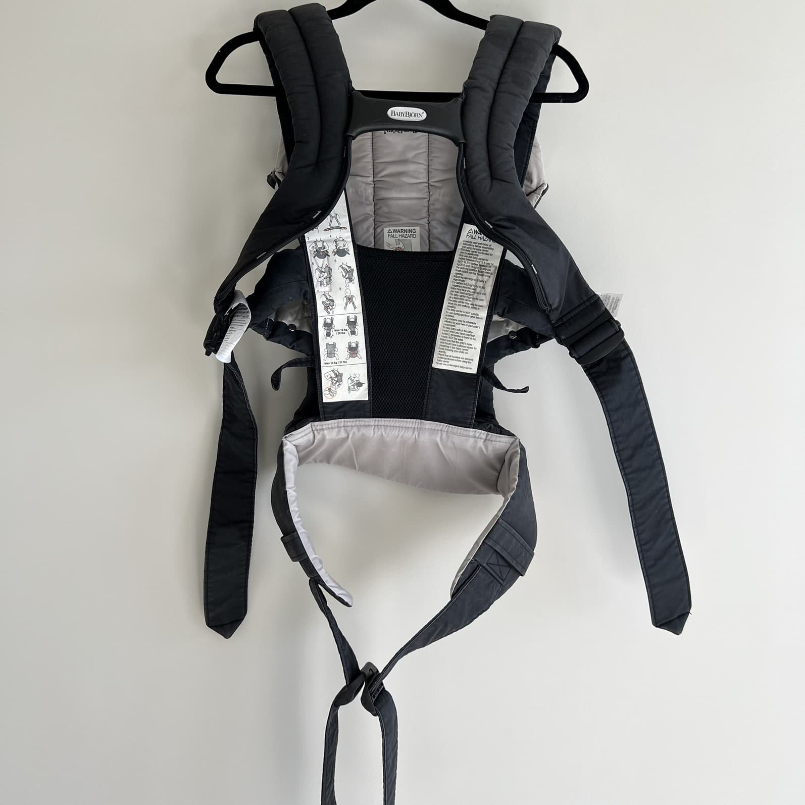 Baby Bjorn Harmony Adjustable Baby Carrier Organic Cotton Black Purple 4