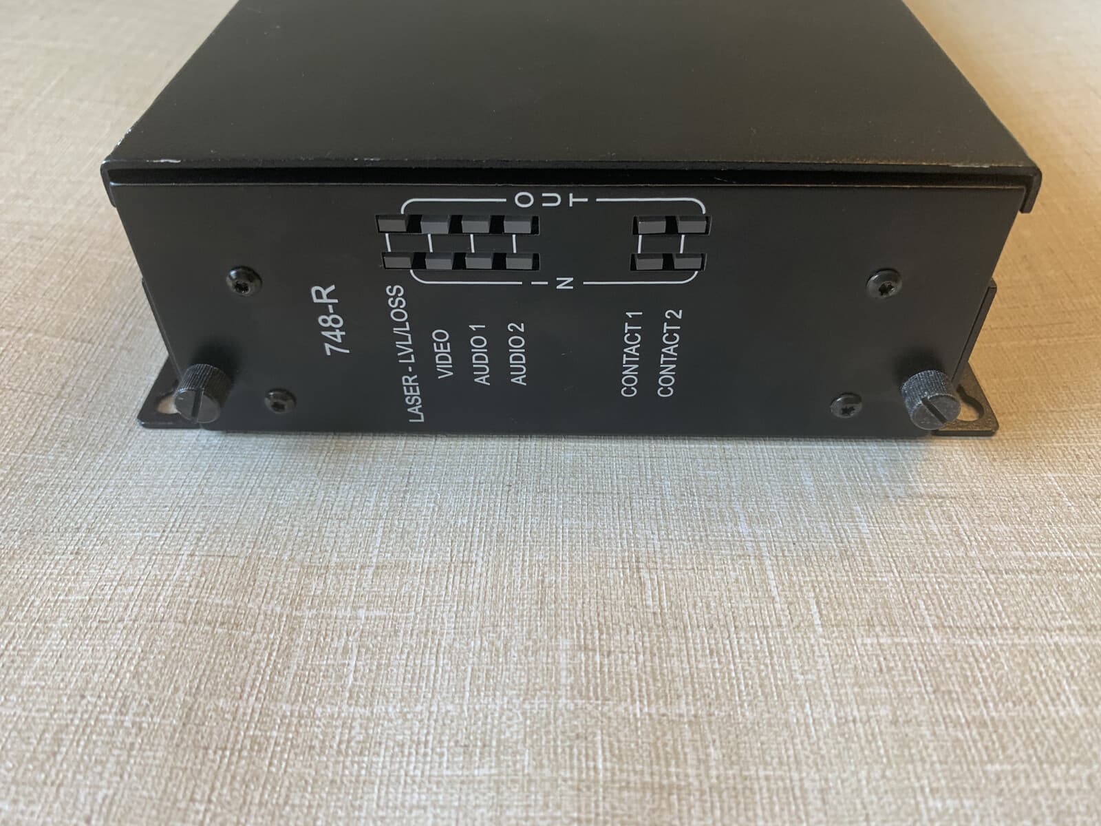 GE SECURITY INTERLOGIX FIBER B7748AV 748-R TWO-WAY VIDEO &  2-CH AUDIO DIGITAL