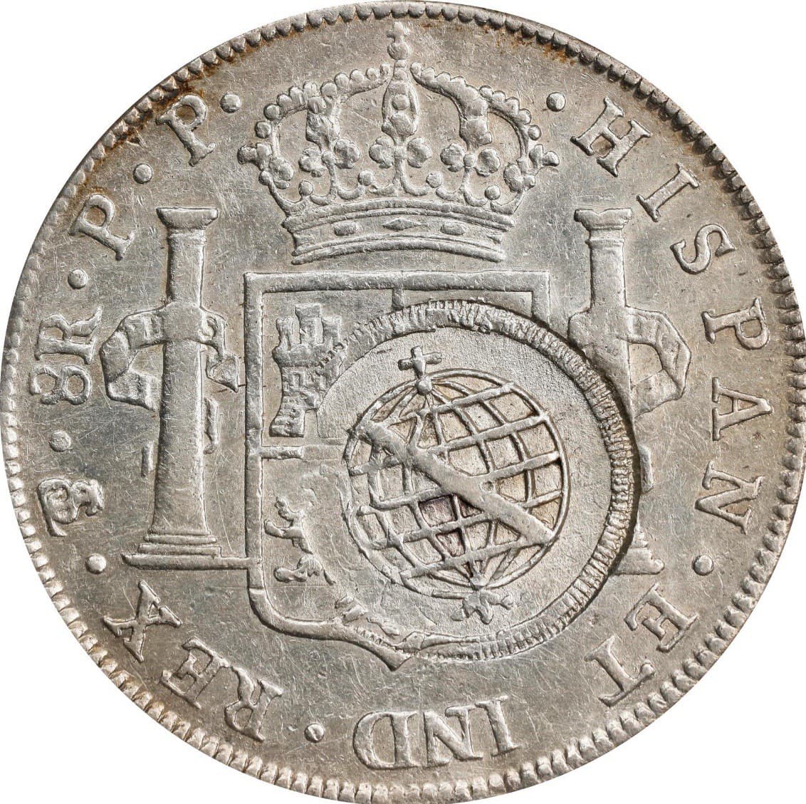 RARE 1797 8 Reales Spanish Colonial Silver Coin PCGS VF 35 Minas Gerais Brazil 4