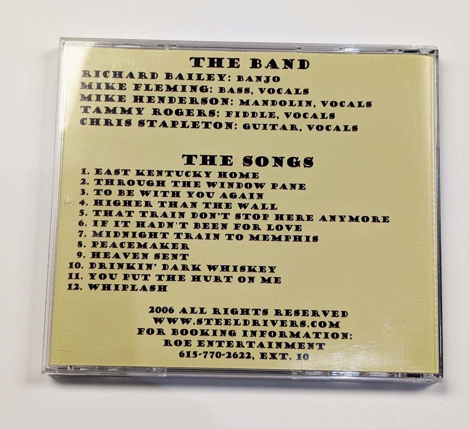 The Steel Drivers - CD Signed by Chris Stapleton 2006 Country Music Bluegrass 2