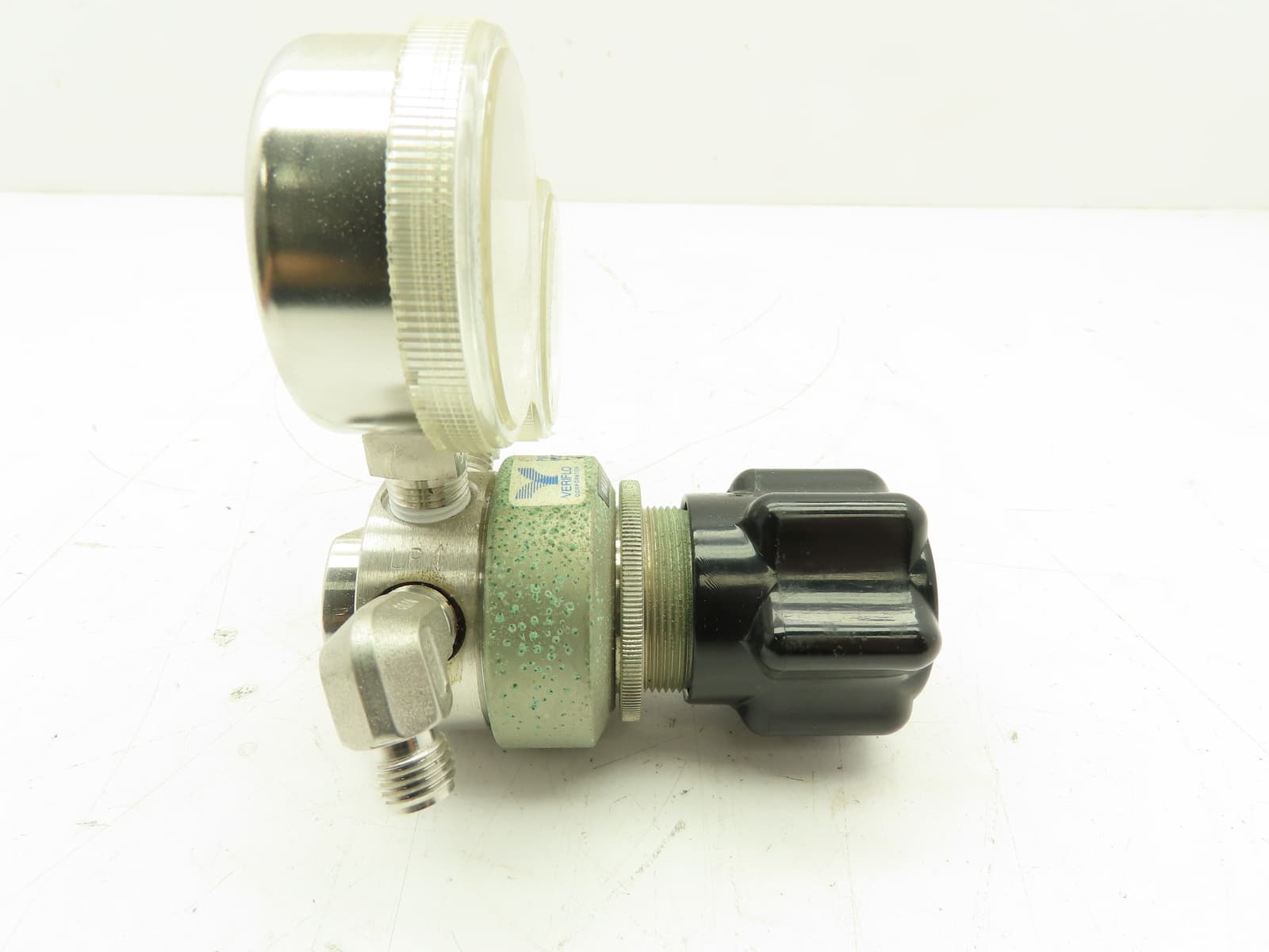 Veriflo IR400S Stainless Pressure Regulator Gas/Oxygen Dual Gauge 100 PSI 3