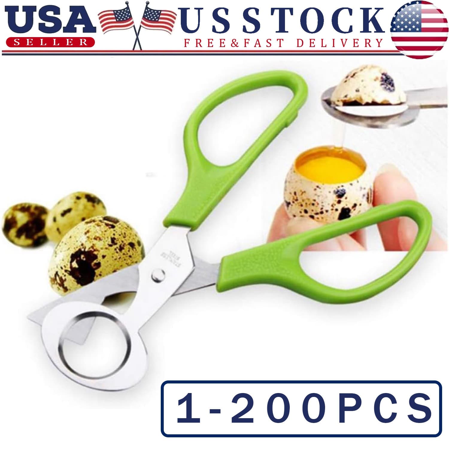 Quail Roast egg scissors eggshell scissors eggshell opening divider scissors Lot