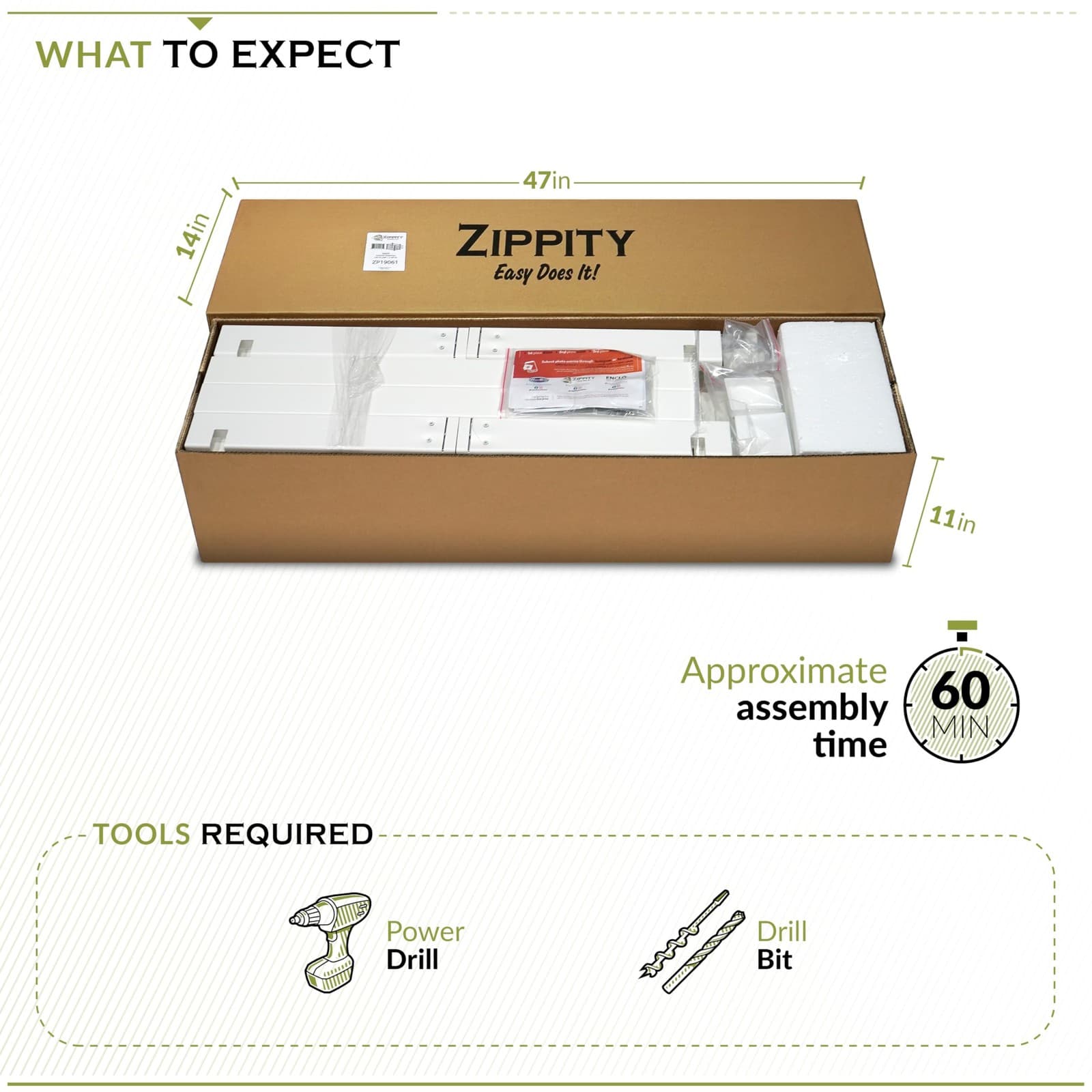 3.1ft H x 5.3ft W x 3ft L (1 Unit) Freestanding Zippity Pool Float Storage Or... 4