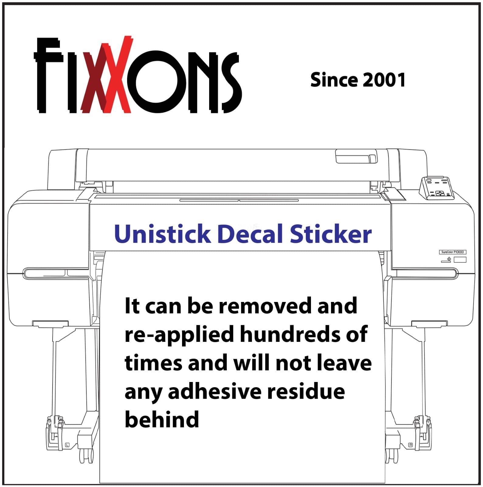 Magnetic Sheet - Unistick FX100 Block Out - Eco-solvent 36" x 50'