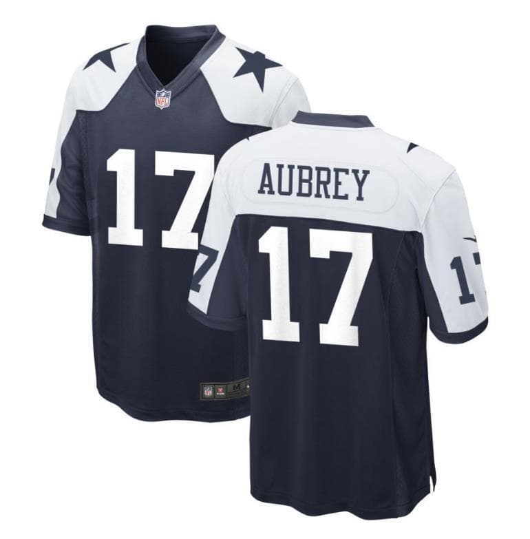 Brandon Aubrey Cowboys stitched Jersey Thanksgiving - All Stitched