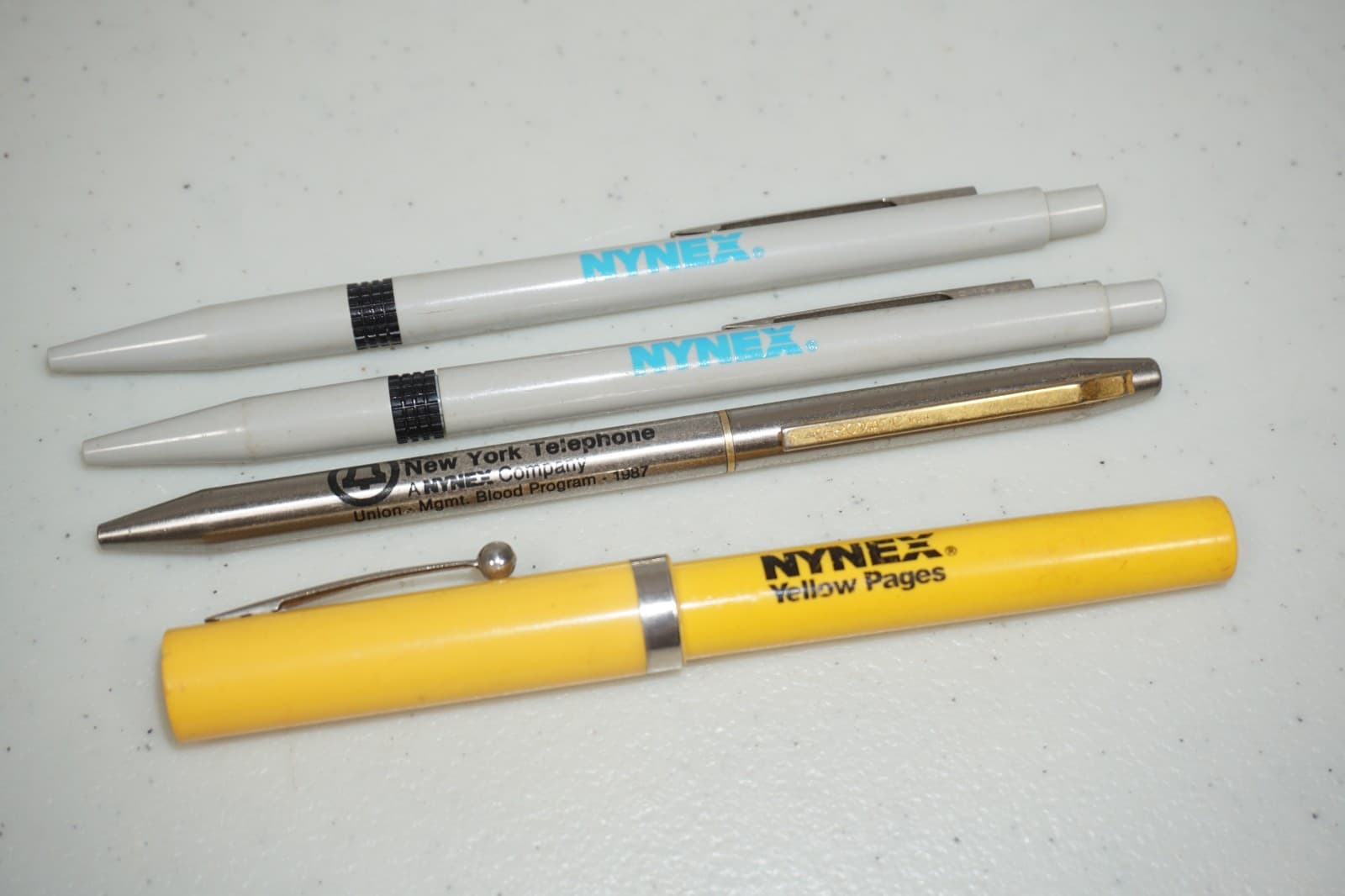 Lot of 4 NYNEX NY Telephone Co. Ballpoint Pens Vintage 1980's (no ink) 3
