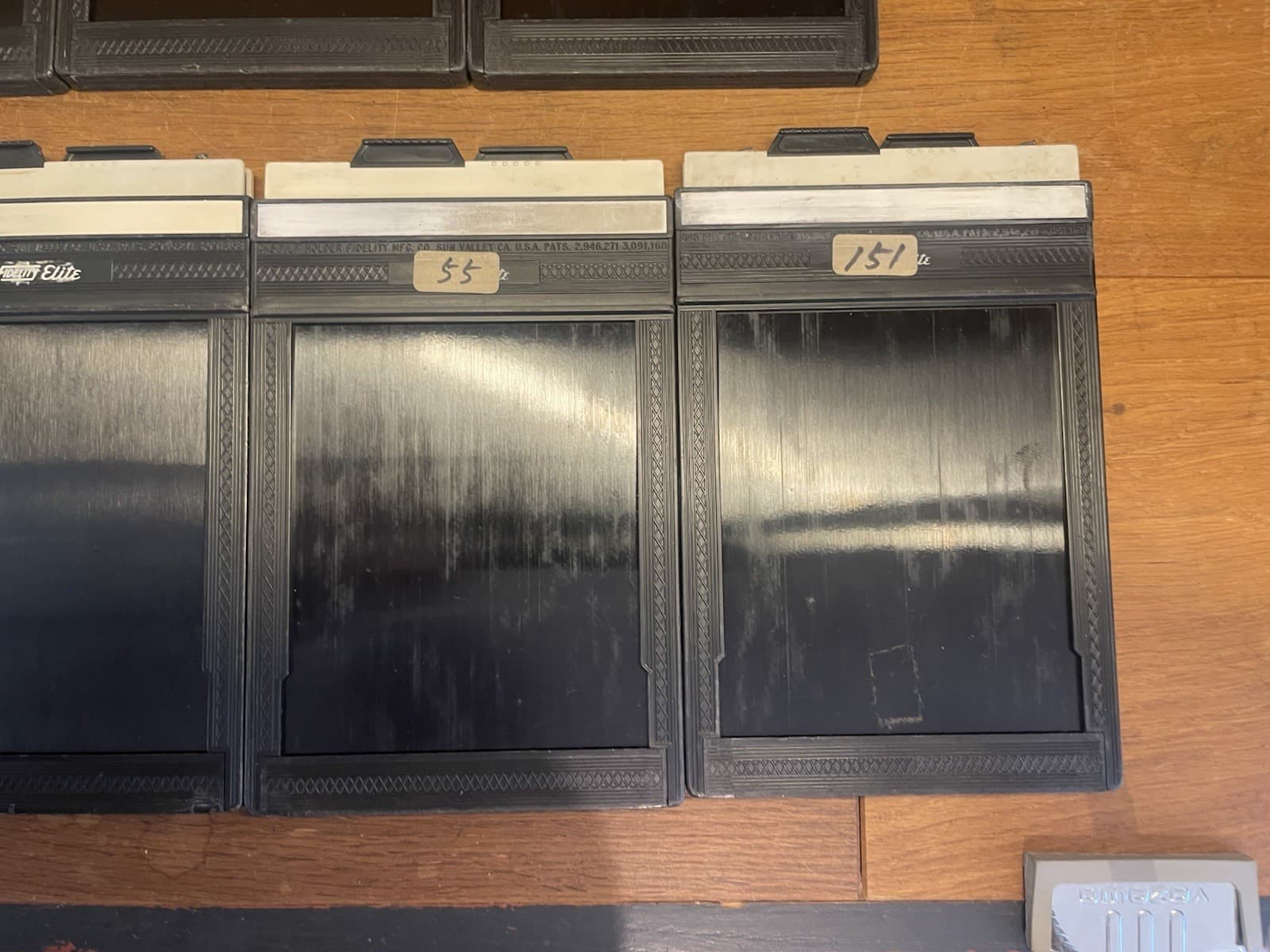 *Excellent +5* Lot of 9 Fidelity Elite 4x5 Cut Film Holder From JPN #C4-61C 4