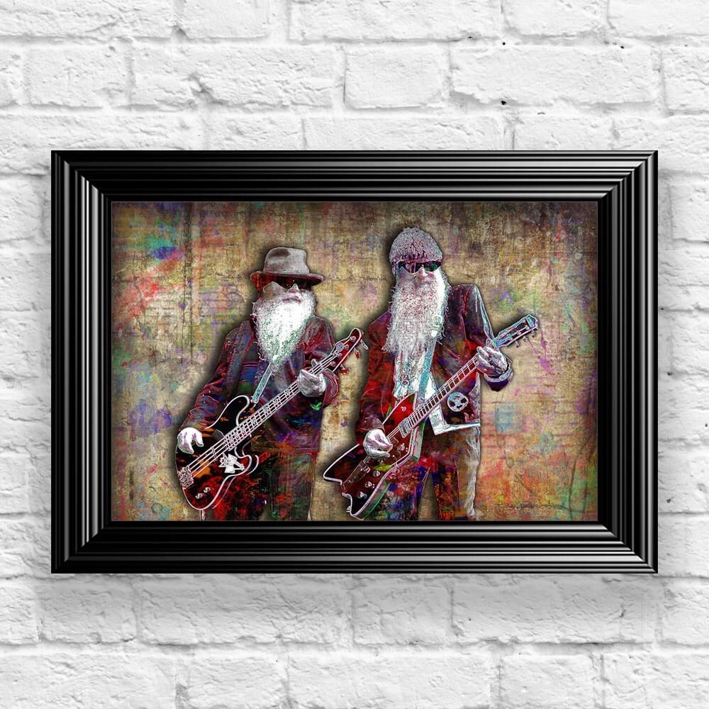 ZZ TOP 8x10inch Poster ZZ Top Pop Artwork  ZZ Top Tribute Poster Free Shipping 3