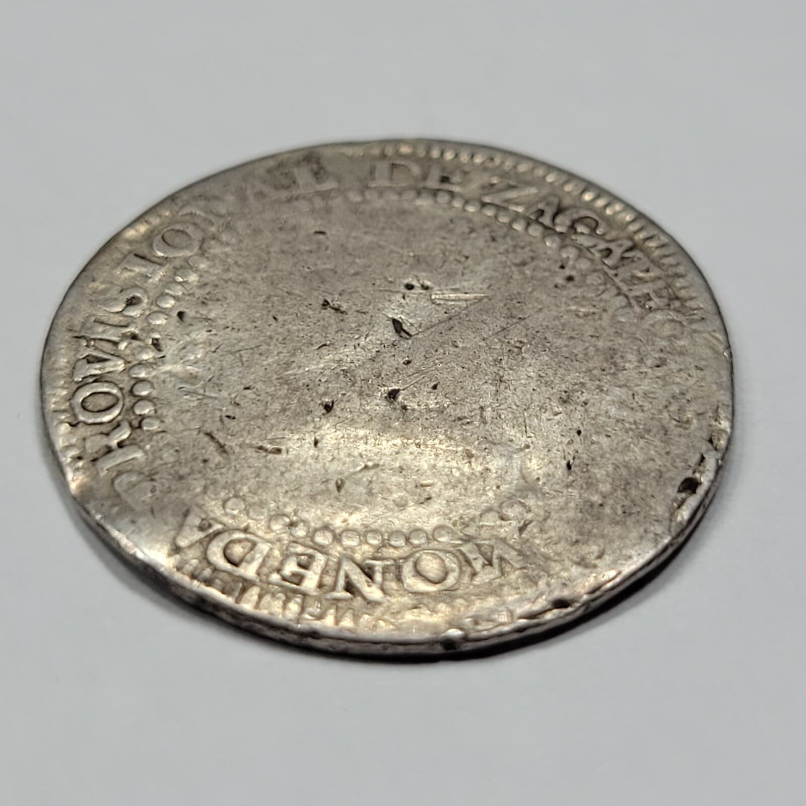 1811 Zs LVO Mexico Silver 2 Reales Moneda Provisional Zacatecas Rare Issue *J320 4