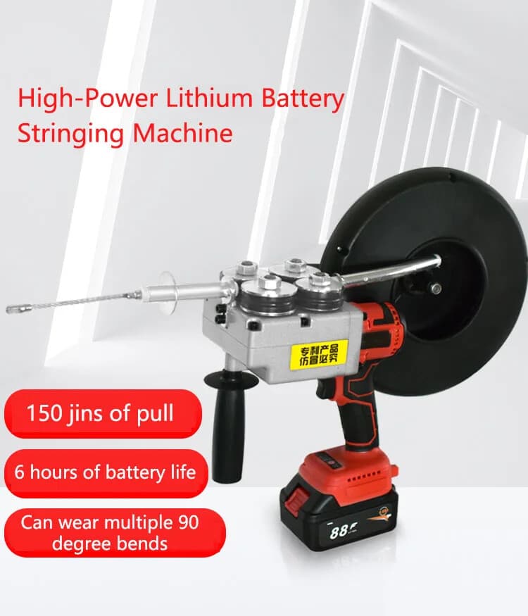 Stringing Machine Auto Electric Steel Wire Dark Line Pull Line Wire Guide Tool 3