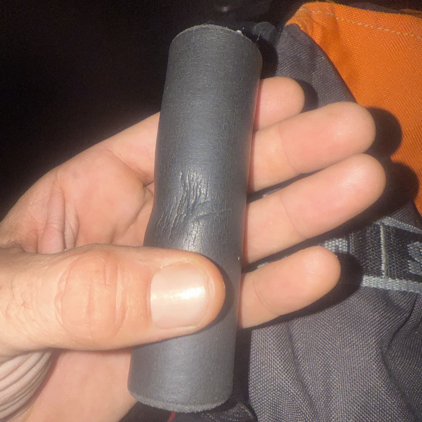 Vintage Senate Skater RollerBlade Travel Gear Backpack Orange Black Skate Holder 3