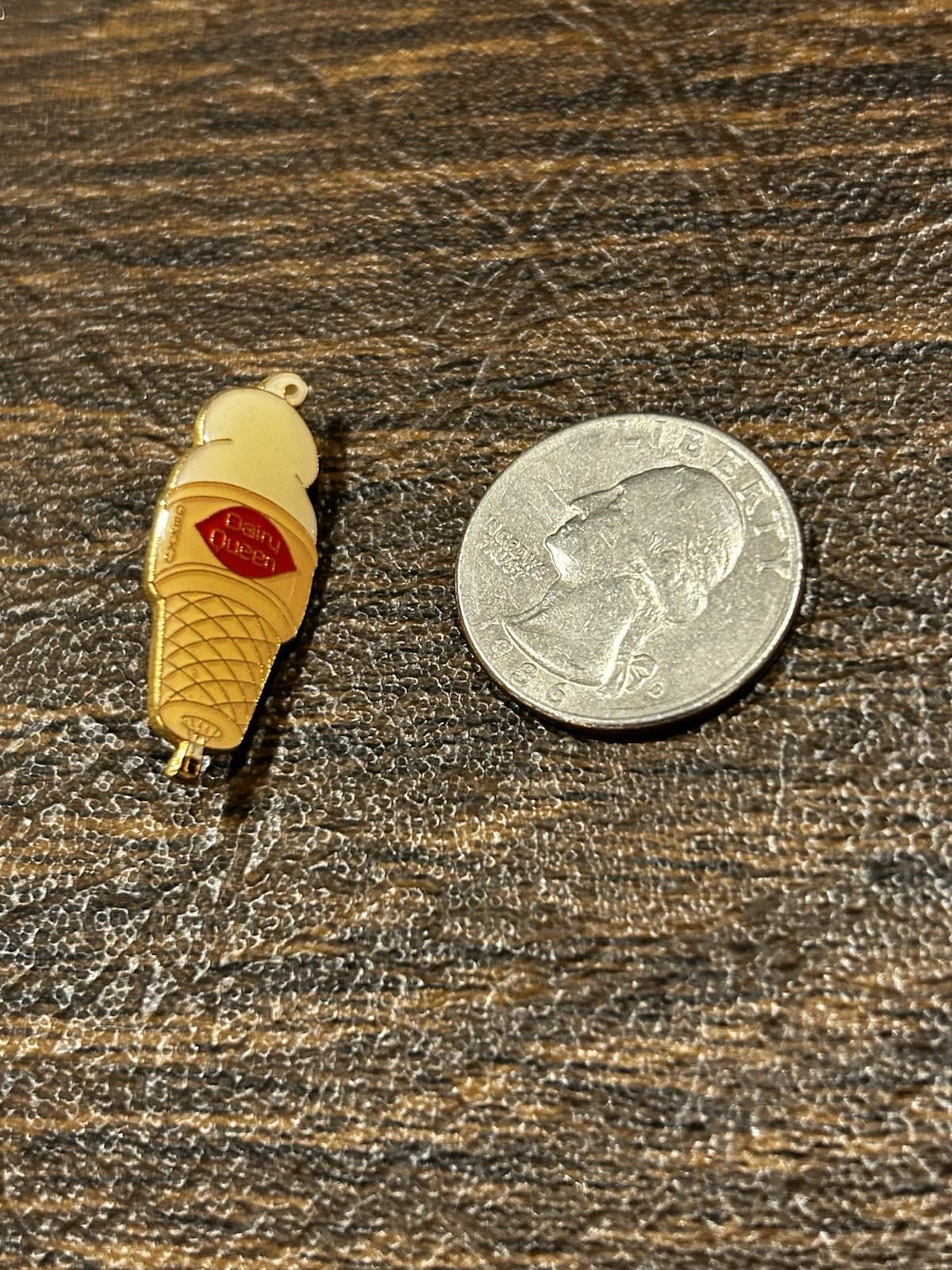 Vintage - Dairy Queen Pin - Tiny Ice Cream Cone 4