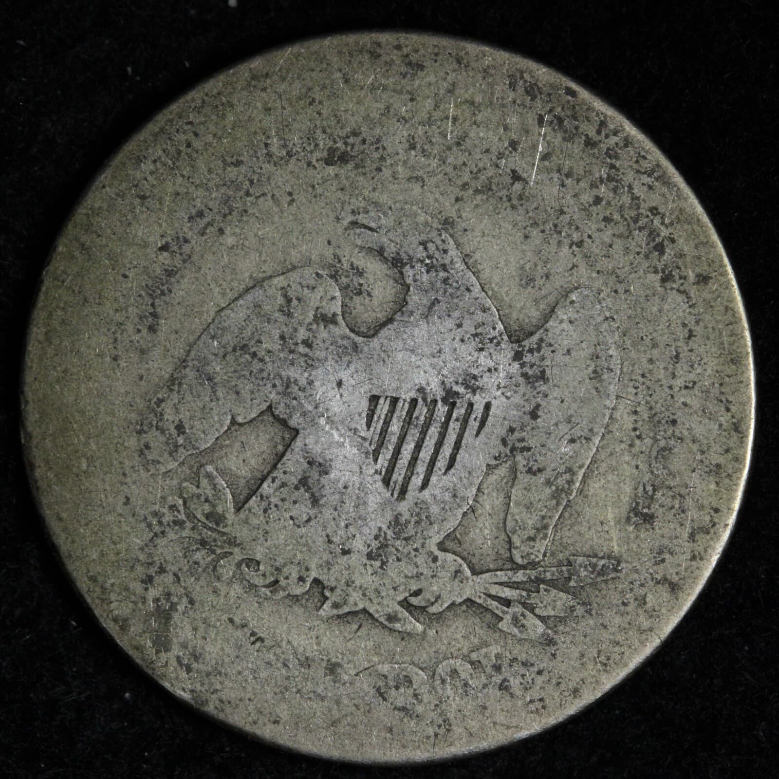 1861 Seated Liberty Silver Quarter E274 XXL 2