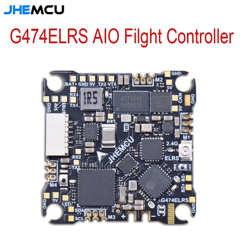 JHEMCU G474ELRS AIO Flight Controller Built-in 2.4G Receiver OSD 8MB 1-2S