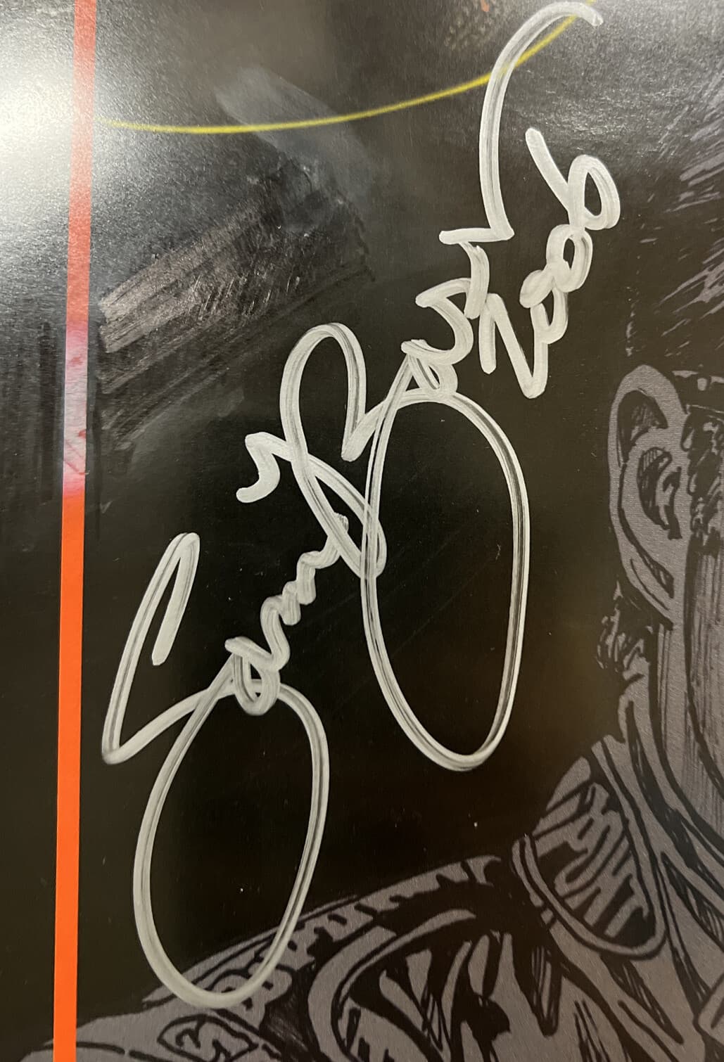 JEFF GORDON Dual Signed Artist Sam Bass Lithograph GORDON HOLO DUPONT NASCAR 2