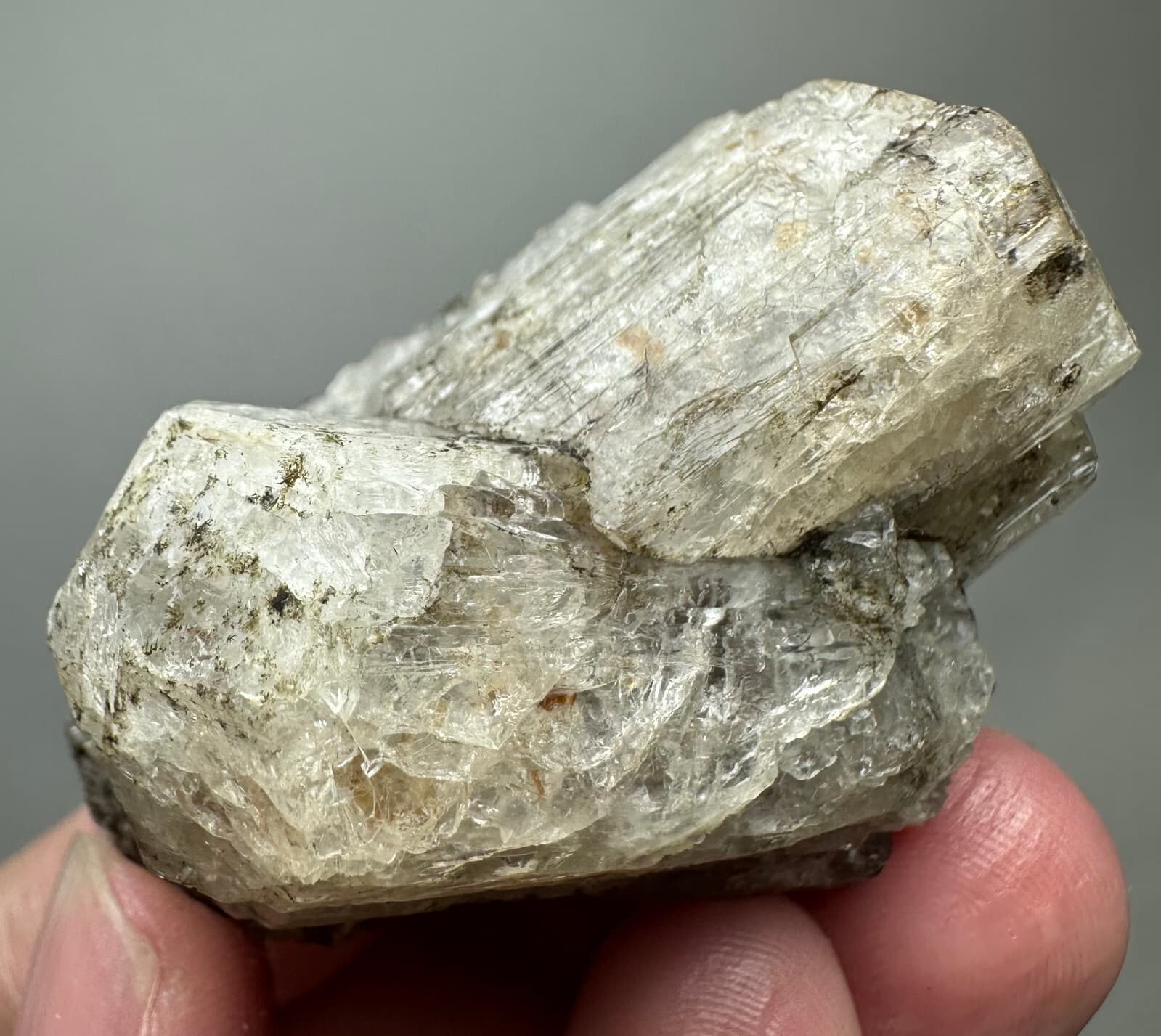 418 Ct. Fluorescent Full Terminated Wernerite Scapolite Huge Twin Crystal @Afg 4