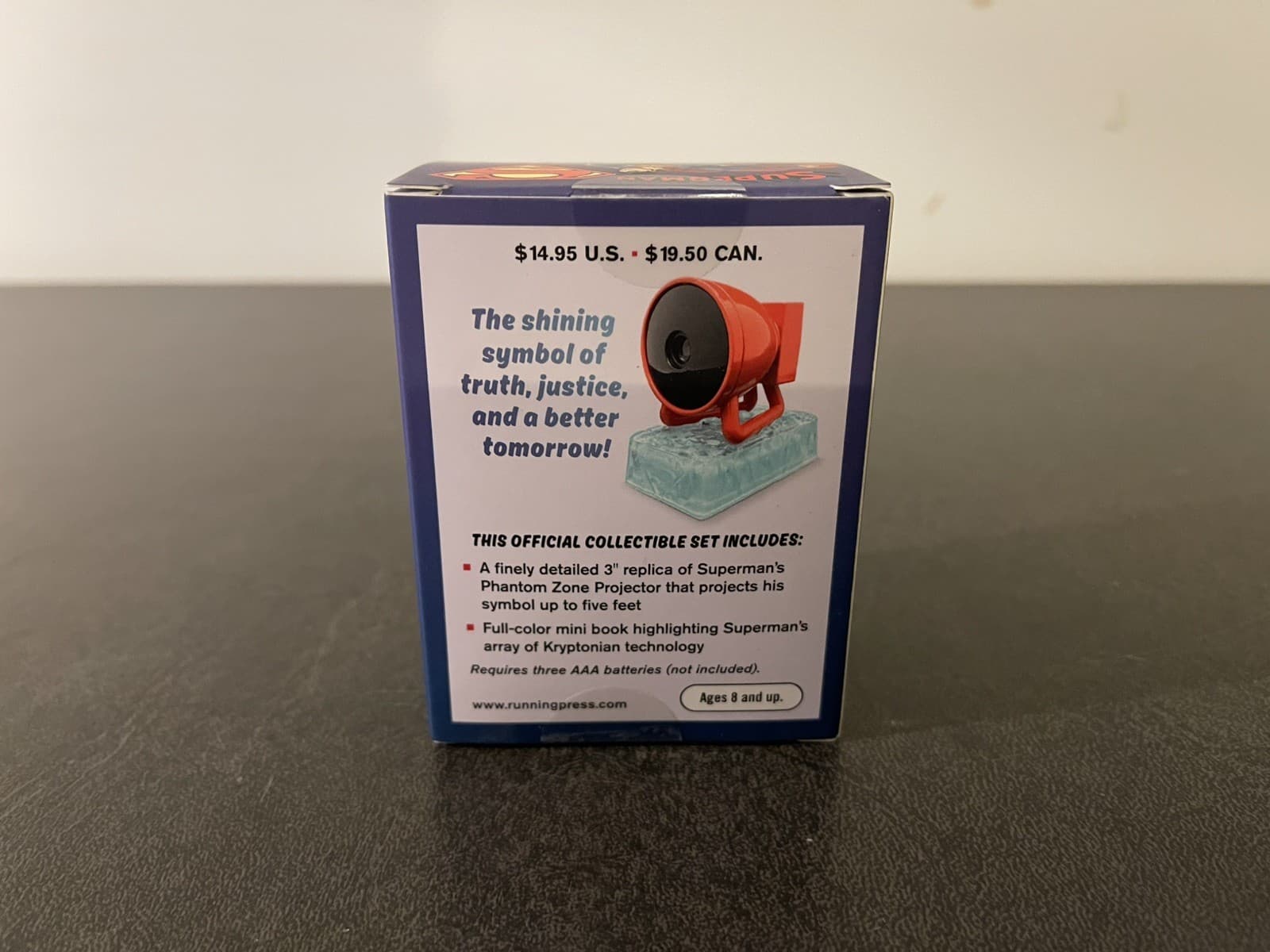 Superman Die-Cast Phantom Zone Projector Plus Mini Book of Krypton 5