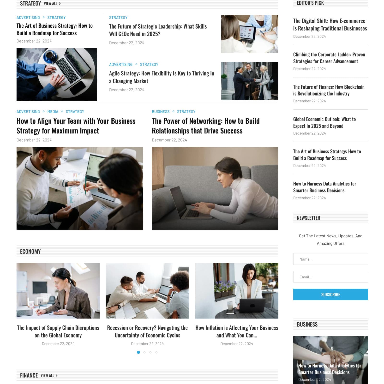 Business Blog Website Design with Free VPS Web Hosting and Installation 3