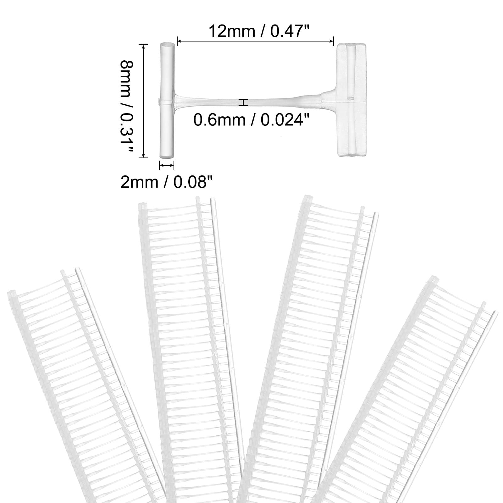3000pcs 12mm Tag Pins Tagging Barbs Fasteners Tag Attachments for Clothes Clear 2