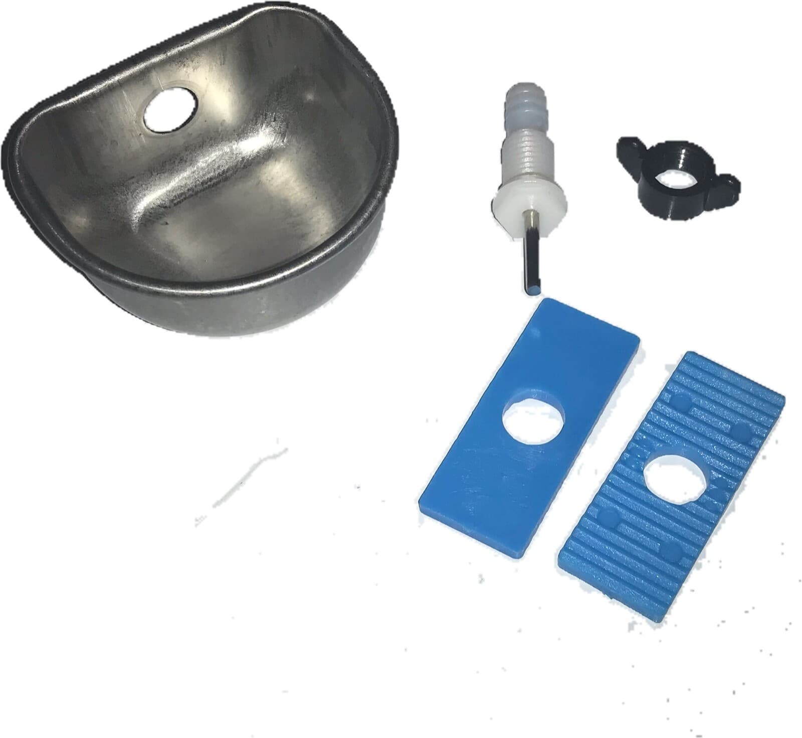 10 Pack Small Stainless Steel Rabbit Watering Cup Bowl Farm Automatic Water 3