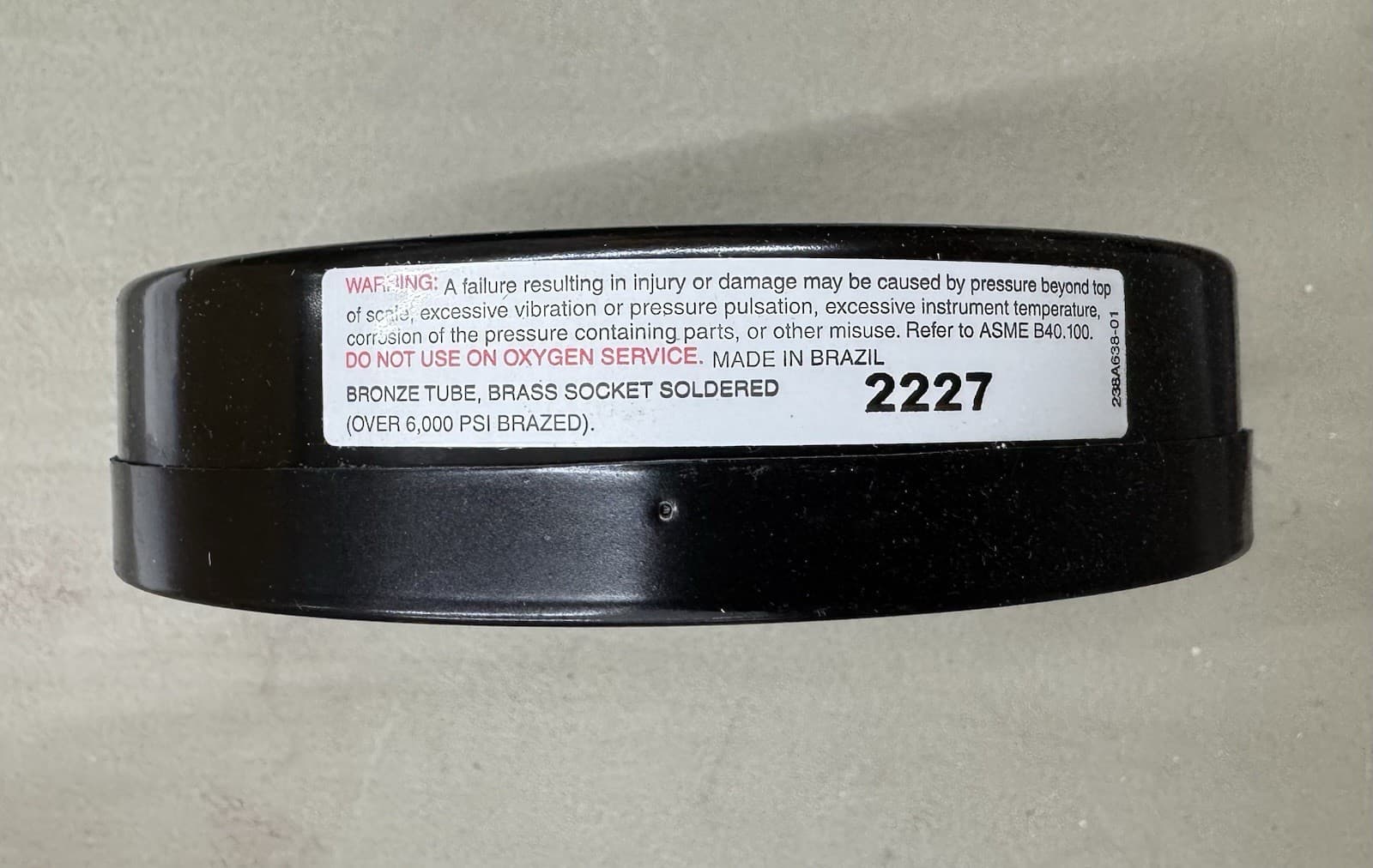 LOT OF 4 ASHCROFT 45W1000 H 02L 100# PRESSURE GAUGE 4-1/2" 0-100PSI, 1/4" NPT 4
