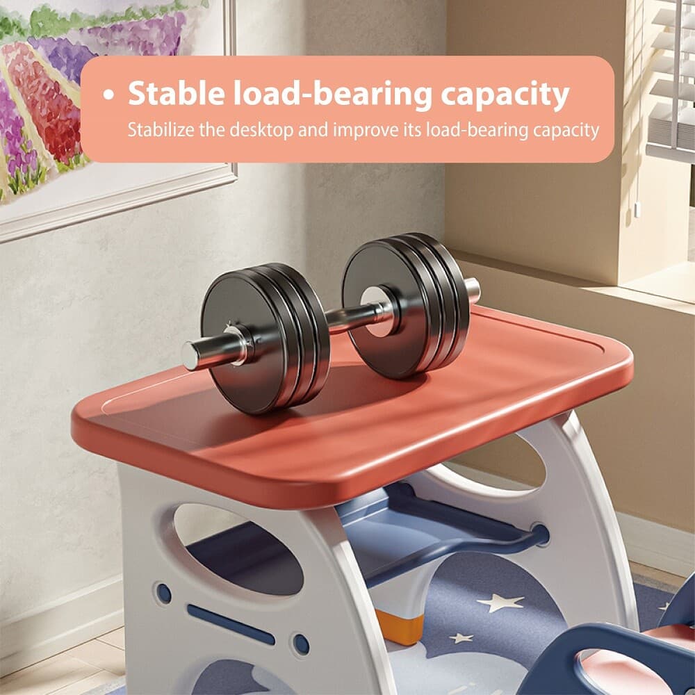 Early education learning plastic table and chair set for kids activity 4