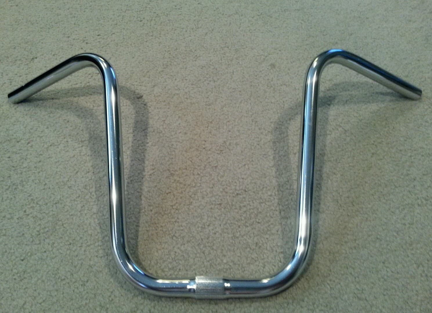 NEW CHROME BICYCLE U HANDLE BARS 13" (25.4mm) SCHWINN STINGRAYS,LOWRIDER