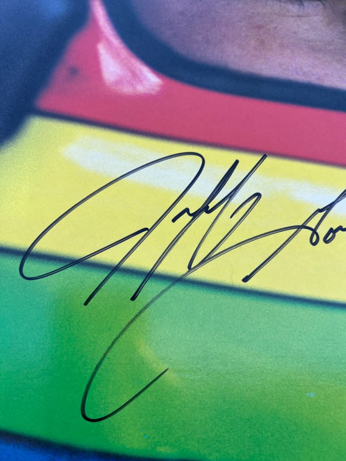 Vintage Autograph 1993 Jeff Gordon #24 Cardboard Poster Display w/ Rookie Card 2