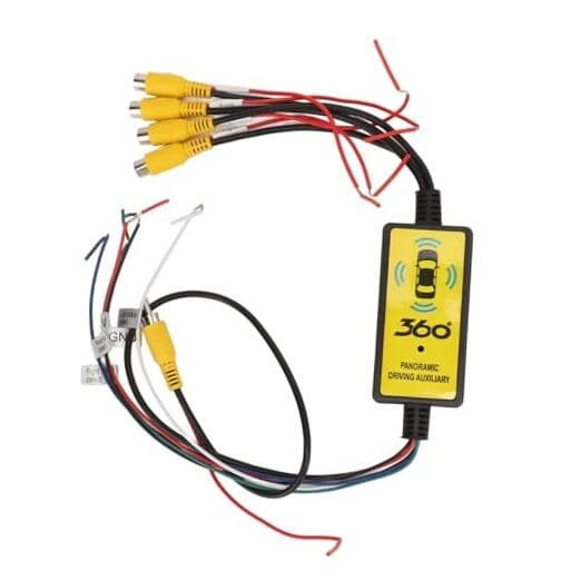 Car Backup Camera Splitter Switch 4 Input, 1 Output Intelligent Car Video 