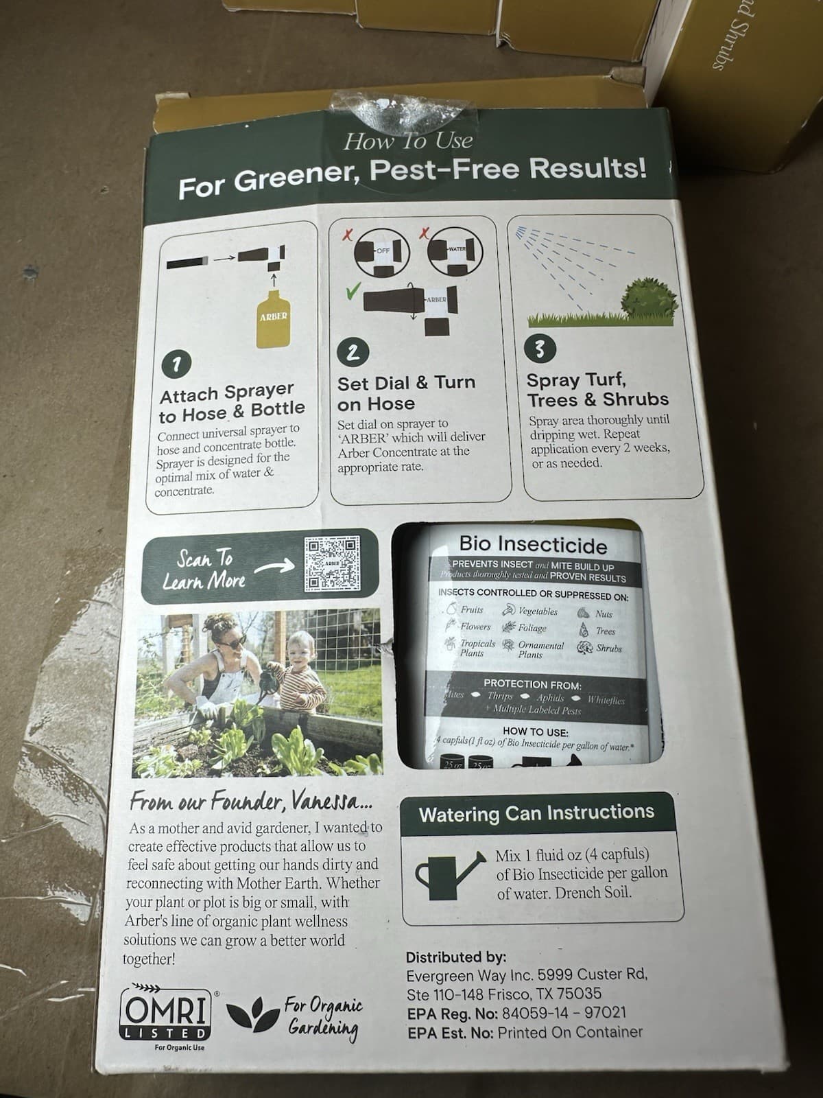 7 X Arber Organic Lawn Tree And Shrub Insecticide Ready To Spray Fertilizer New 4