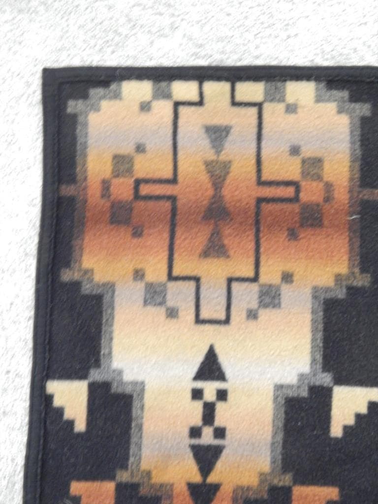 VINTAGE BEAVER STATE PENDLETON TRADE BLANKET RARE BLACK BACKGRND INDIAN WESTERN 4