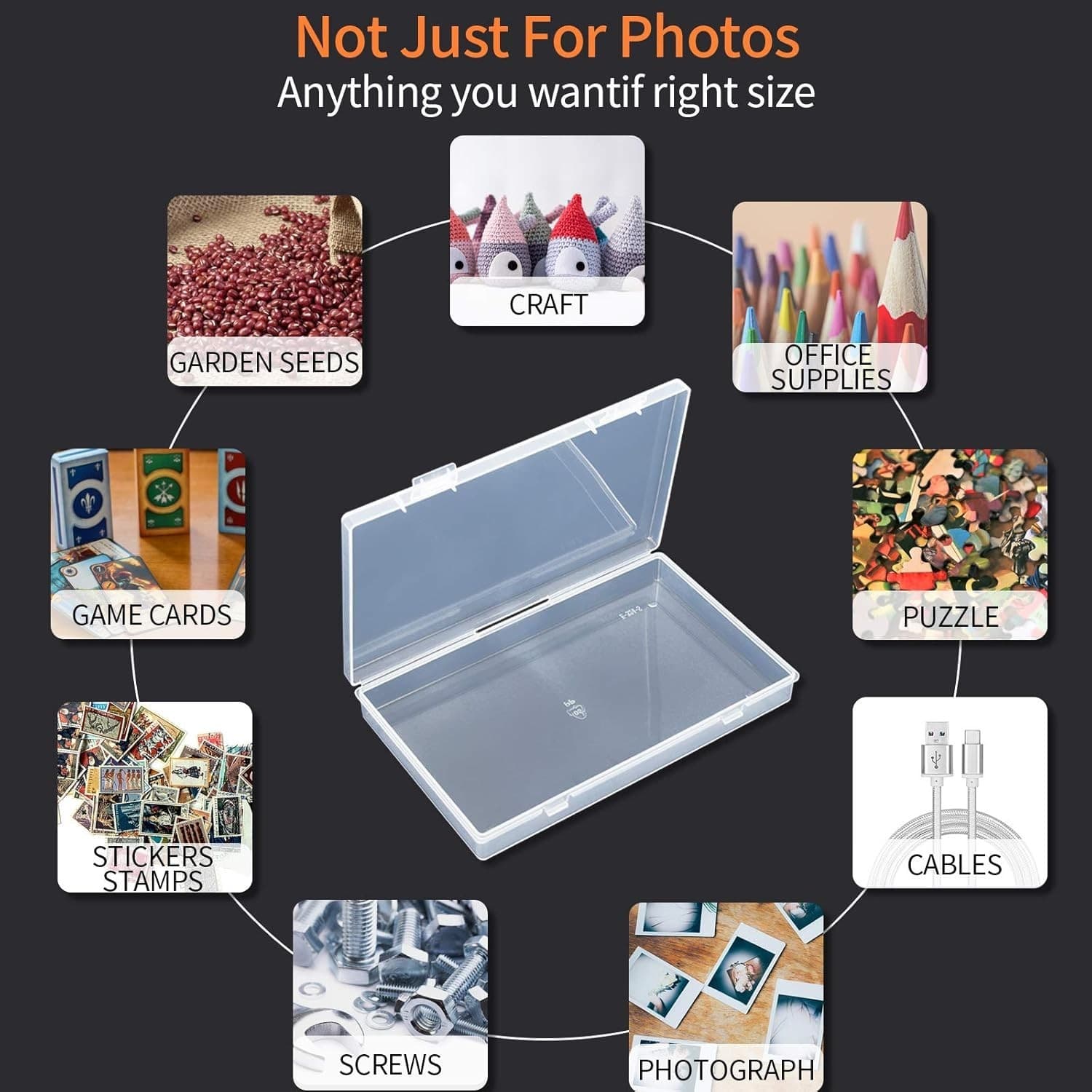 Clear Photo Storage Box - 18 Acid-Free Organizers for Stunning Displays 4