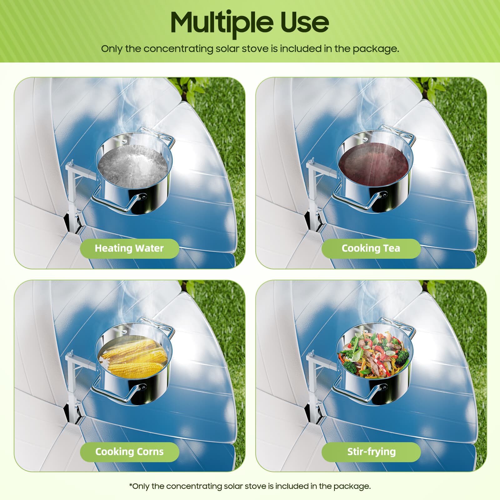 Multifunctional Solar Power Cooker Camping BBQ Grill Cooking Oven Stove for Home 4