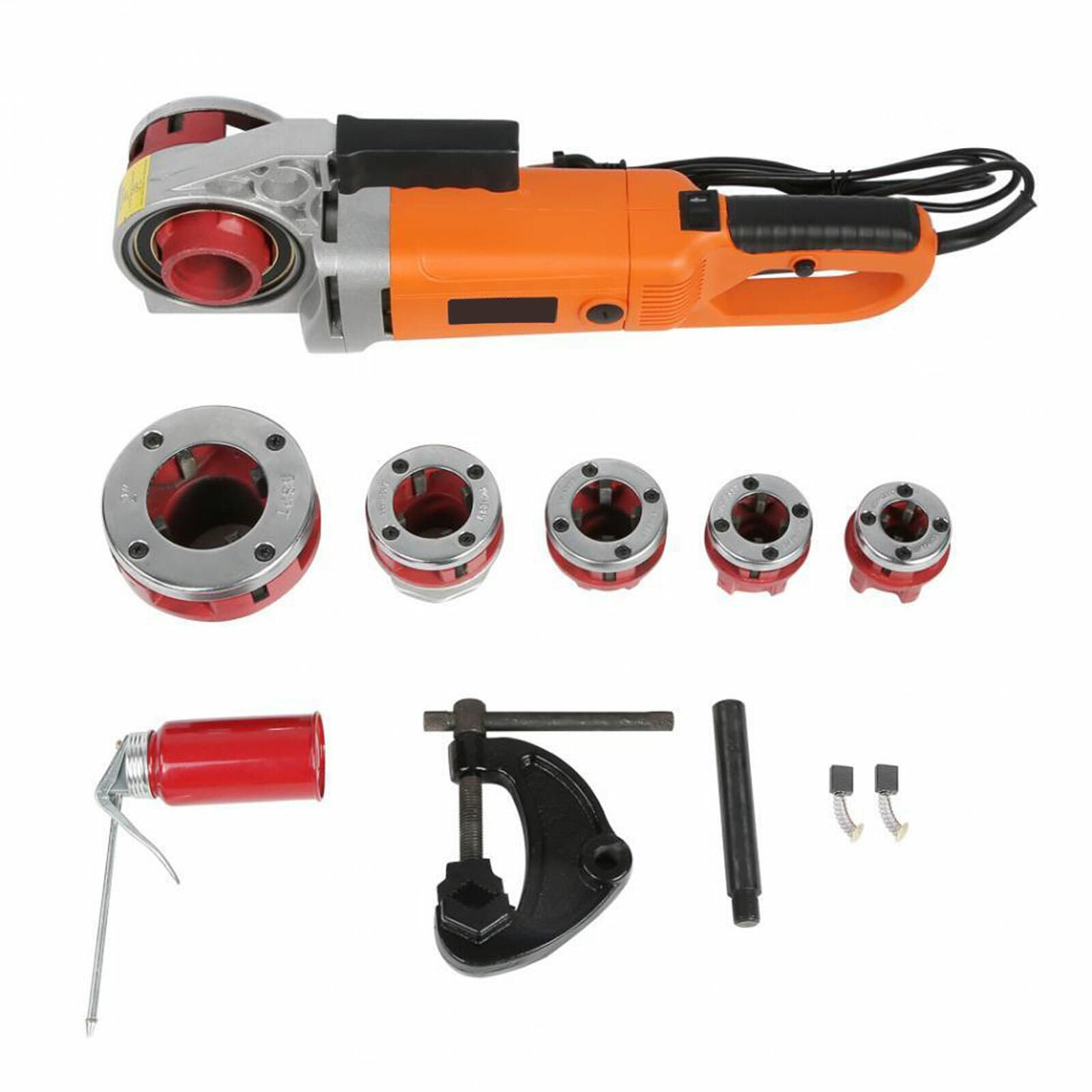 2300W Electric Pipe Threader Pipe Threading Machine 6 Dies 1/2-2" HD Pipe Cutter 4