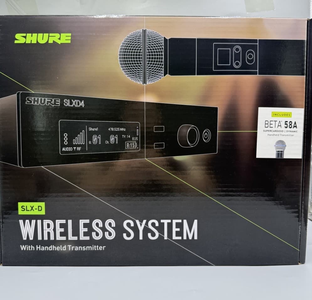 New SLXD4/Beta58A Handheld Wireless Vocal System w/ BETA58 Microphones Express 2