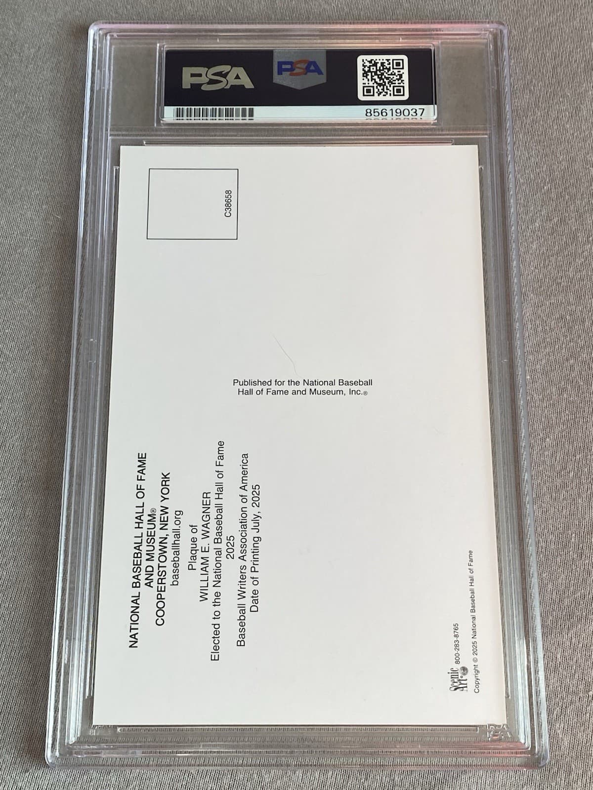 HOUSTON ASTROS- BILLY WAGNER AUTOGRAPH HALL OF FAME PLAQUE CARD PSA/DNA SLAB 037 2