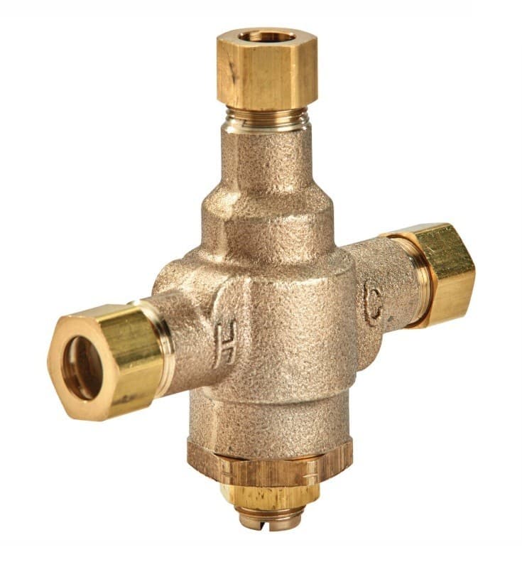 Powers LFE480-10Q 3/8" Compression Under Counter Thermostatic Mixing Valve, New 4