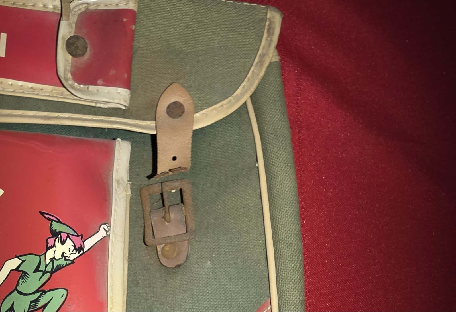 Vintage Disneyland Peter Pan book bag satchel Walt Disney Productions 4