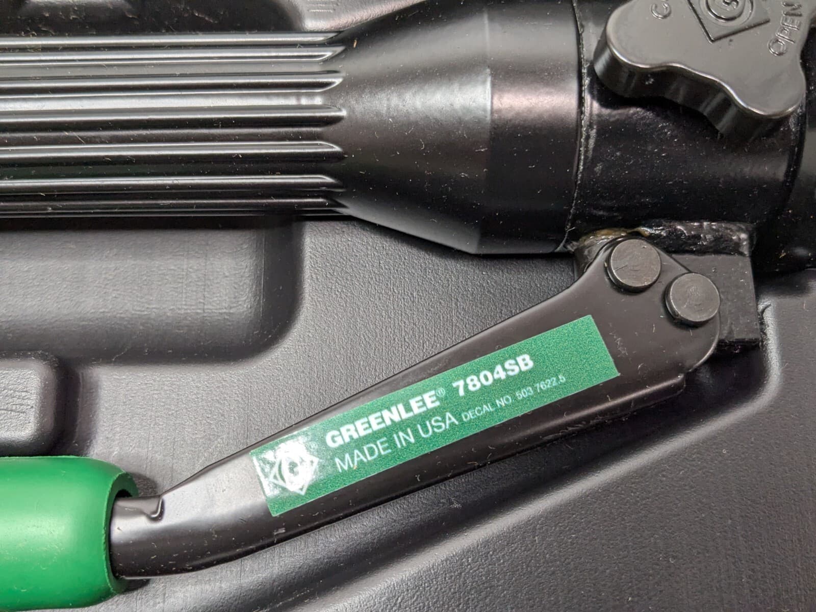 Greenlee Quick Draw 8-Ton Hydraulic Knockout Kit w/SlugBuster 1/2" to 2" 7806SB 6