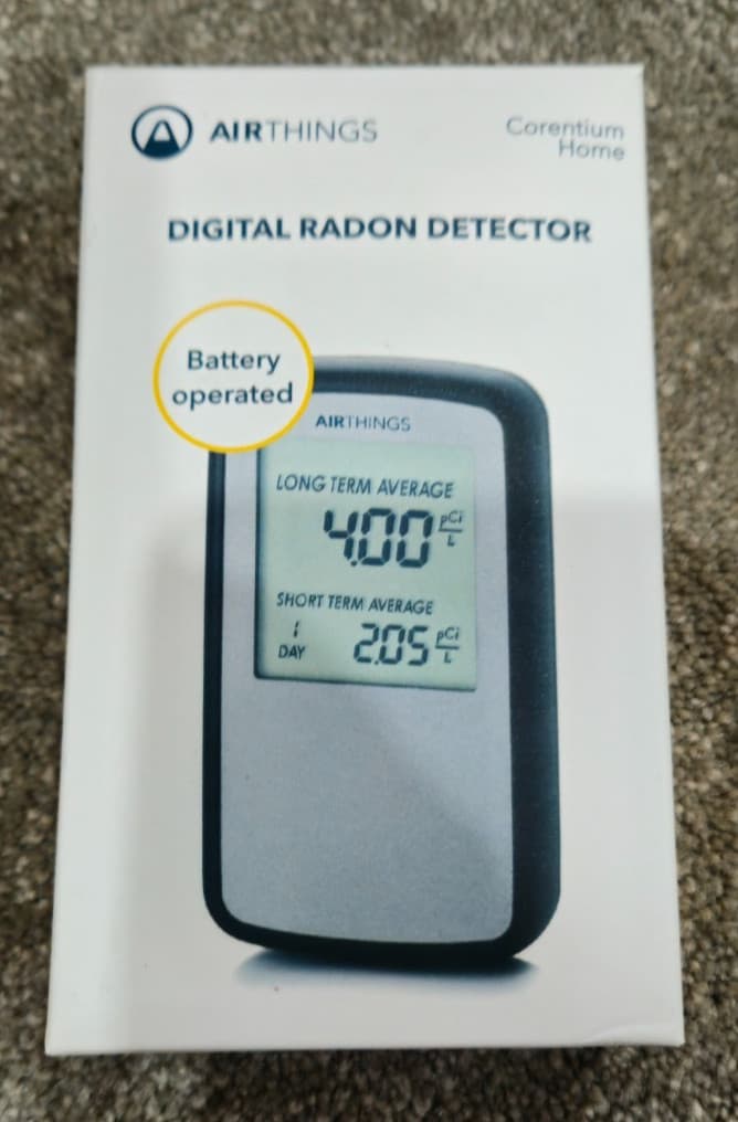 Airthings Corentium Home Digital Radon Detector - Open Box