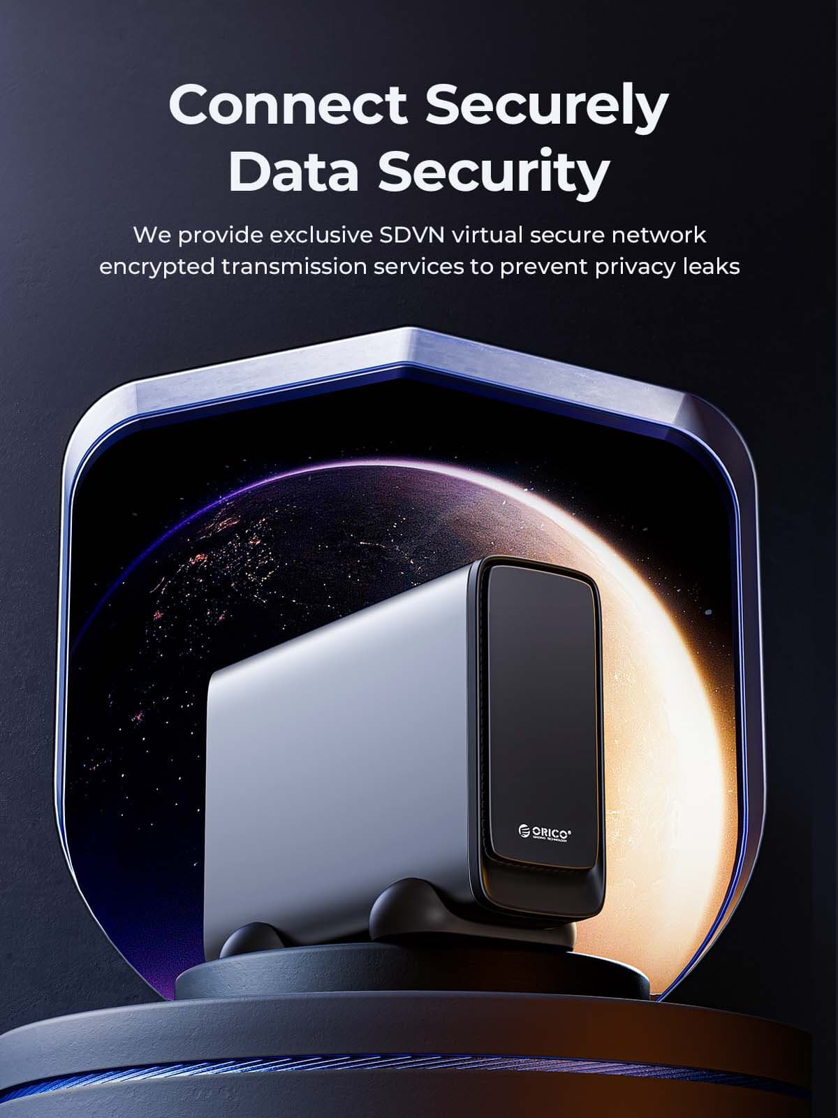 ORICO Private Cloud NAS Storage Networkable Enclosure GbE Office Home  Office US 4