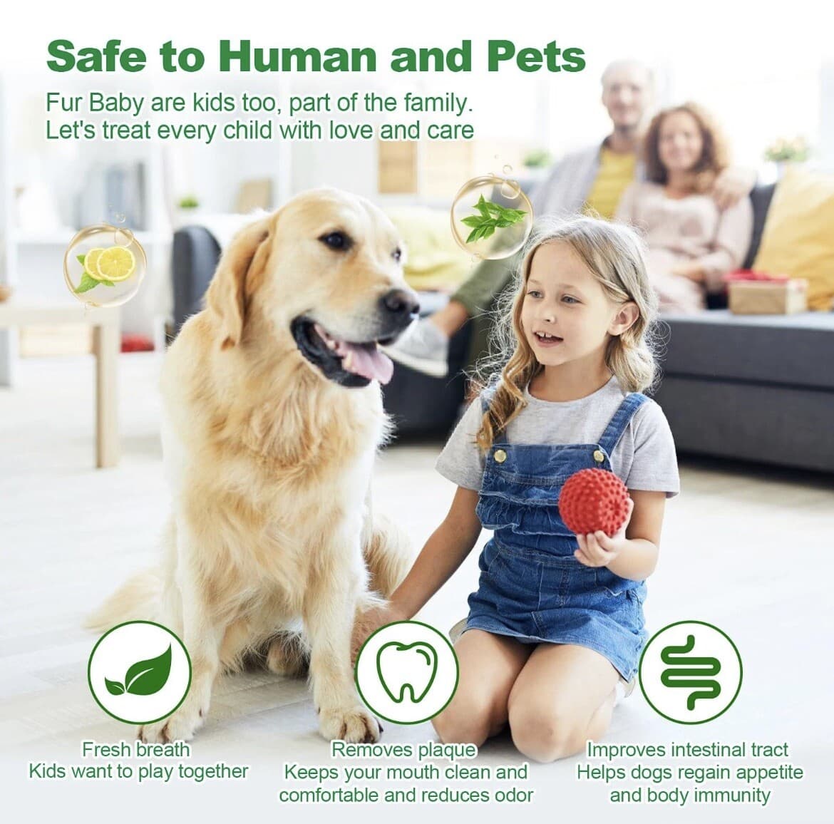 Pet Dental Cleaning Powder for Dogs - For Clean Teeth, Tartar and Fresh Breath 6