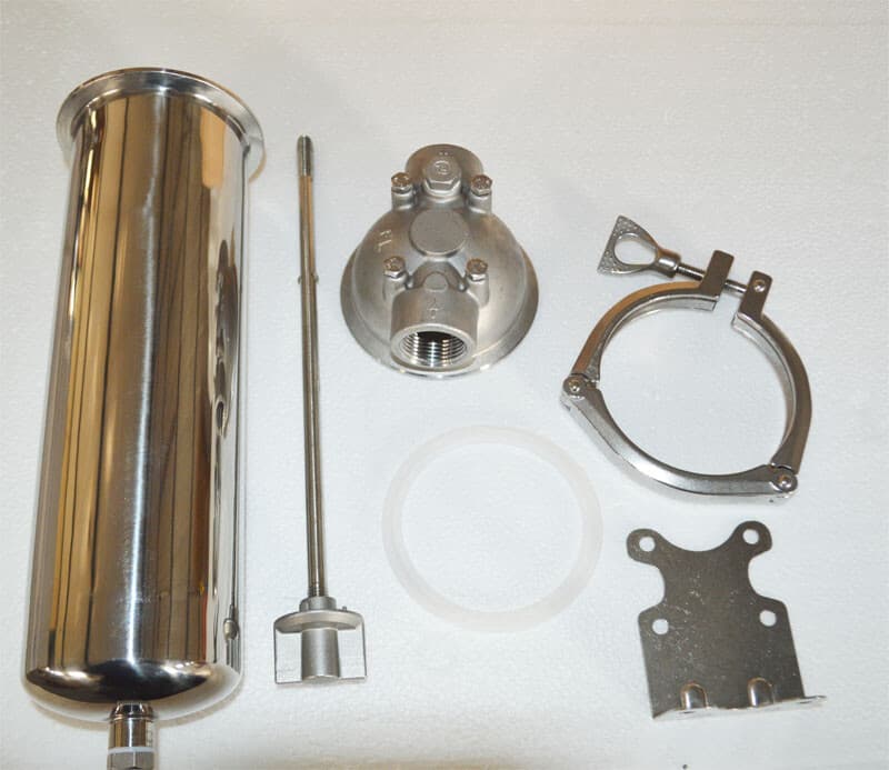 Stainless Steel Filter Housing for 10"L Cartridges with Bracket 3/4"NPT 145psi 2