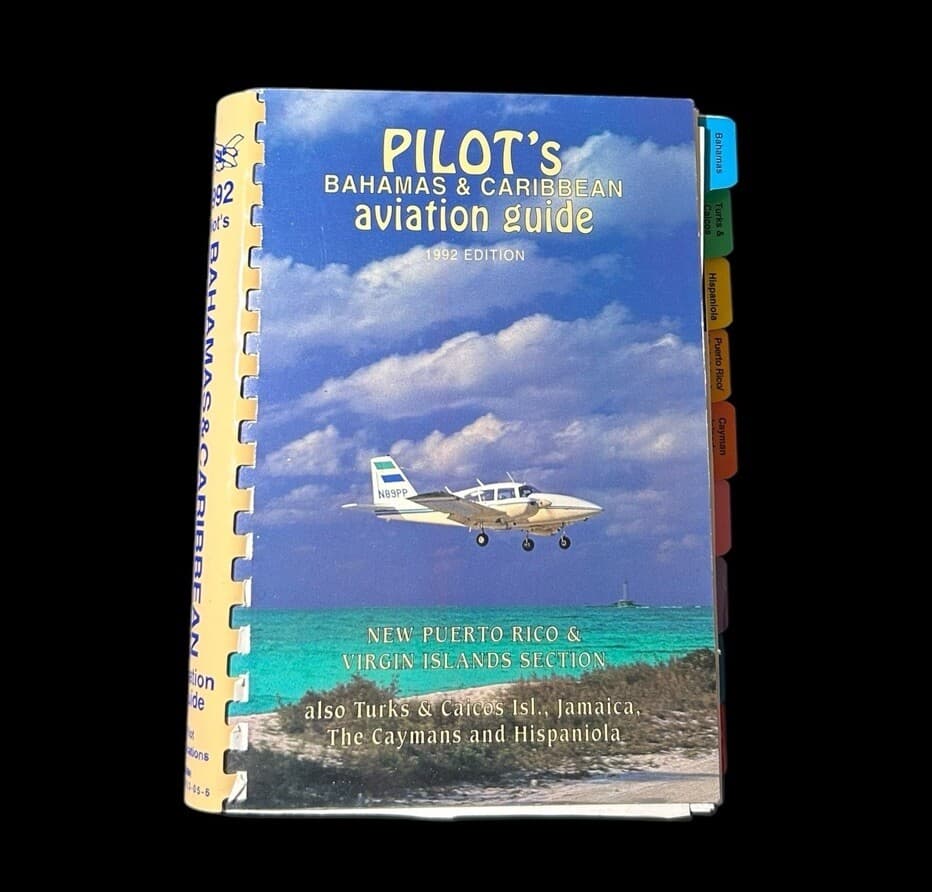 Pilots Bahamas Caribbean Aviation Guide 1992 Edition Book Aircraft Airplane