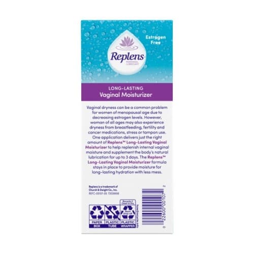 Replens Long Lasting Vaginal Moisturizer 14 Applications - 35g Ea (Pack of 2) 3