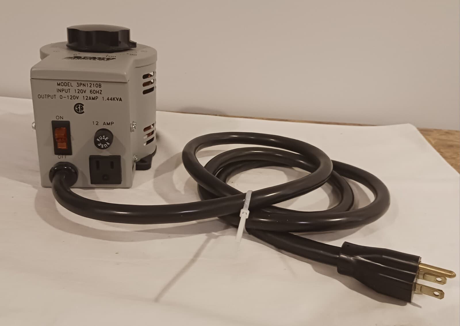 Staco Energy Products 3PN1210B Variable Autotransformer. NEW. Free Shipping. 3