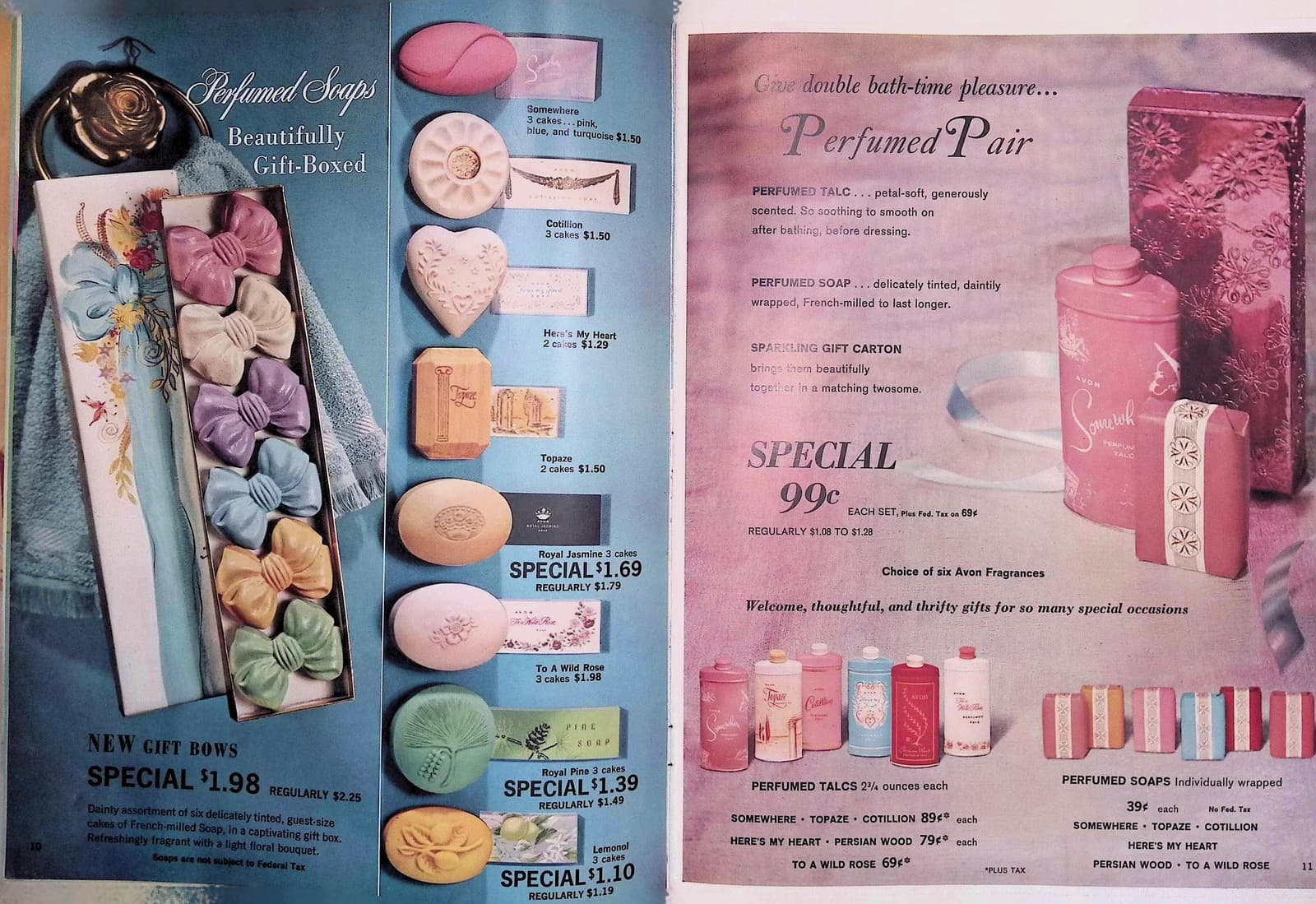 Avon 1962 Holiday Campaign Brochure Perfume Tree Ornaments Gift Guide 6