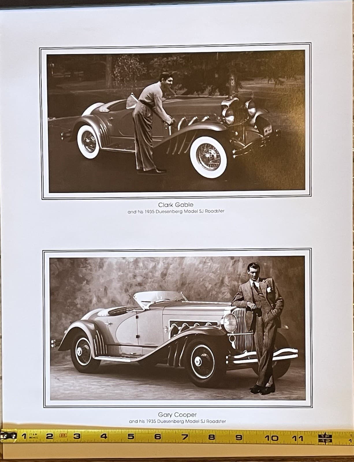 1935 Duesenberg Model SJ Roadsters CLARK GABLE GARY COOPER Classic Hollywood